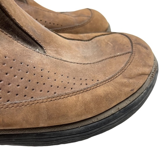 MERRELL TOPO PERF MOC CHOCOLATE Brown Genuine Leather Loafers Casual Shoes 10.5 - Picture 4 of 16